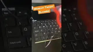 WORLD&rsquo;s ₜᵢₙᵢₑₛₜ BLOWER - USB POWERED Gadget for Desk Clearing & Blowing - Like a real Leaf Blower!