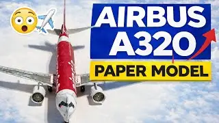 ✈️ I Built a Realistic Airbus A320 Paper Model | Full Build #AirbusA320 #PaperModel #ModelAircraft