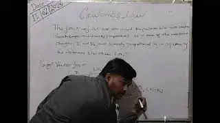 Coulomb's Law By My Backbencher Student Abhinav Singh 🤟😀🤟