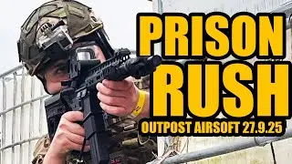 PRISON RUSH!! w/ Noveske N4 GBBR Gameplay (Outpost Airsoft)