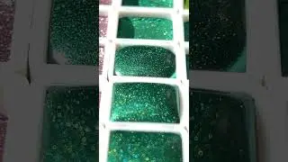 Pouring Handmade Chrome Watercolor Paint by SparrowScribbles