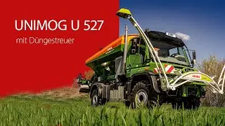 Mercedes-Benz Unimog U 527 mit Düngestreuer – Film von Mercedes-Benz Unimog-Generalvertretung Henne