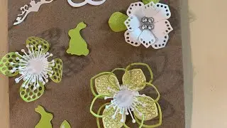 Beautiful Paper Die Cut Flowers