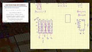 Example 06. Logic function design using 4:1 multiplexers.