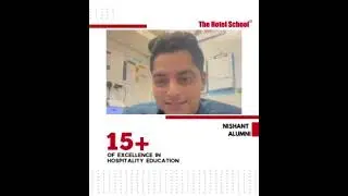 International Placement - Success Story from The Hotel School Alumni: Nishant