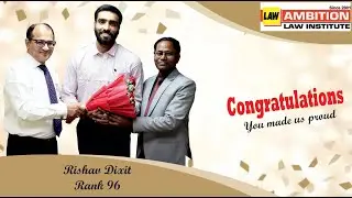 MP Judiciary topper's interview | success story | Rishav Dixit - Rank 96