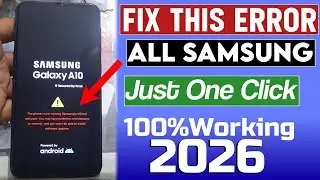 The Phone Is Not Running Samsung Official Software How To Solve a10/a10s/a30/a20/a70/a51 New Method