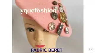 DIY fabric beret making