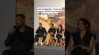 #johnabraham has a heated argument with a #reporter #shorts #mumbai #bollywood #vedaa