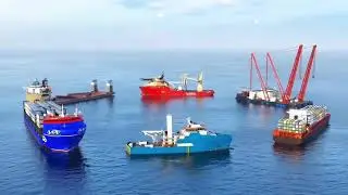 Precision 3D Models of Offshore Wind Vessels: SOVs, CTVs & Ops Visualized by Fidaranimation!