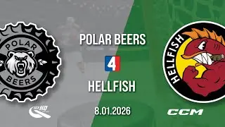 Polar Beers vs Hellfish - Div 4 - 8th January - iceHQ Rec League ice hockey