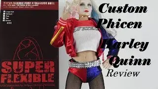 Phicen 1/6 scale seamless body custom Harley Quinn suicide squad figure review