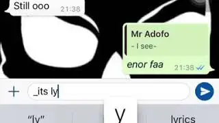 How to italics using iPhone