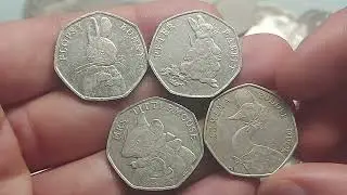 2 RAREST BEATRIX POTTER 50P COINS