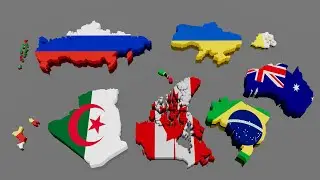 Largest and Smallest Country in each Continent