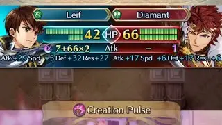 Attuned Leif team vs Abyssal Legendary Diamant | Fire emblem heroes 