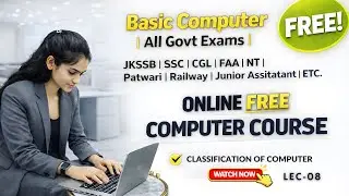 Classification of Computers in Hindi | Types & Purpose of Computer | JKSSB Computer Basics