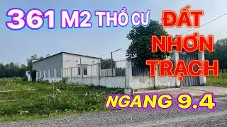 Bán nhà đất Nhơn Trạch Đồng Nai, 361m2 thổ cư ngang 9.4m an toàn phủ hồng giá đầu tư