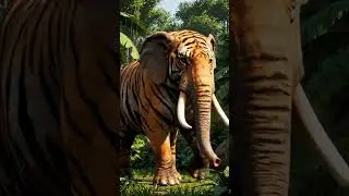 Tiger+Elephant hybrid fusion #trendingshorts