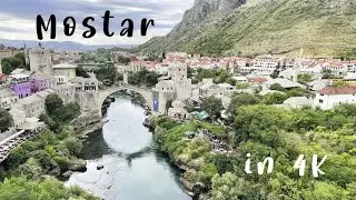 Откройте для себя красоту Мостара | Пешеходная экскурсия в формате 4K | Босния и Герцеговина