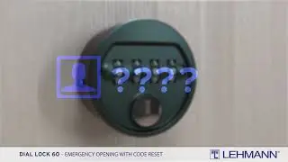 DIAL LOCK 60 Fixcode - emergency opening with code reset