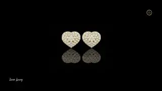 Radiant Heart Diamond Stud Earrings#usa#ivevarluxury #Viral#Trending#FYP#ring #Viralvideo#Earring