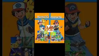 Unova Ash team Vs Sinnoh Ash team | pokemon new shorts #comparison #pokemon #viralshorts #shorts