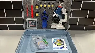 58 Piece Kids Microscope Kit with Carrying Case