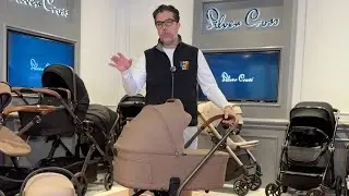 Silver Cross Breez: Mid-Size Folding Bassinet Stroller for Everyday Life