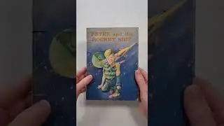 1960s Space Book Upcycled Journal // Look through this custom journal by Stoneburner Bookbinding