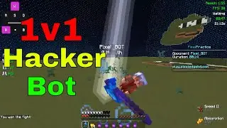 Minecraft 1v1| Practice Pvp | Beating Hacker Bot | 4.2 block reach | Pixeledgebd | Udoy_