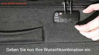 Anleitung TSA-Zahlenschloss - Von Cronshagen Reisetrolley Henrik