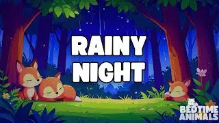 Rainy Night in the Forest 🌧️ | Calm Animal Bedtime Tale | Bedtime Stories For Kids