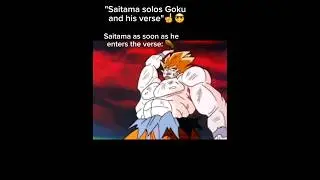 When Saitama enters Dragon Ball verse💀⚰ #onepunchman #dragonballsuper #gokusolos