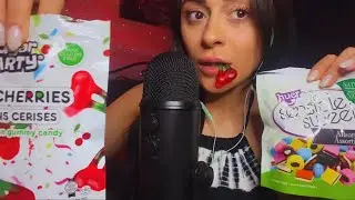 Candy Taste Test Asmr -FAST & AGGRESIVE TAPPING, CHEWING SOUNDS, TINGLES!