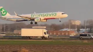 AIRBUS A321-252NX TRANSAVIA RABAT TO AMSTERDAM LANDING SCHIPHOL AIRPORT PLANE SPOTTING PHYHB HV5718