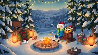 Cozy Christmas Campfire ❄️ Warm Lofi Hiphop Mix to Warm Your Soul | Sleep & Chill