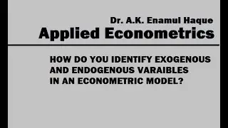 How do you know endog and exog variables in a model