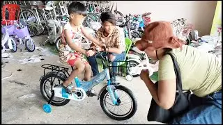 Blue Bike for Kids 2025 | First Bike, Big Smile | A Special Day at the Bike Shop