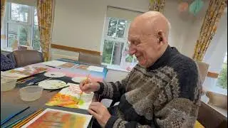 Art classes for our residential care residents