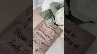 Wedding invitation | Personalized invitations | Wooden name favors