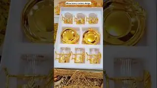 #2025 Iran Tea cups and saucers design golden Tea cups 😍🔥&hearts;️#review #shorts