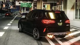 817HP BMW X5m F94 Vs Heavy Traffic - Assetto Corsa No Hesi Gameplay