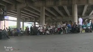 Easter service under I-35 offers dignity, a helping hand to homeless downtown