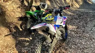香川県　林道　エンデューロ練習　YZ125 KX112 X-Trainer