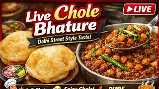 Live Chole Bhature 😍 | Delhi Style Street Food at Home 🔥