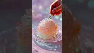 Cutting a Prism Crystal Mont Blanc Cake ✨🍰 Satisfying ASMR