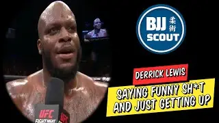Derrick Lewis Saying Funny Stuff & Just Getting Up