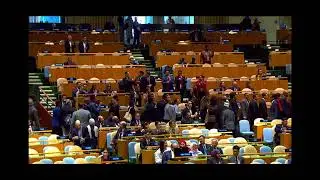 Attendees Stage Mass Walkout During Netanyahu&rsquo;s UN Address