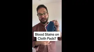 Reusable Menstrual Pads + Stains #shorts